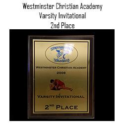 Westminster Varsity 2nd Place 